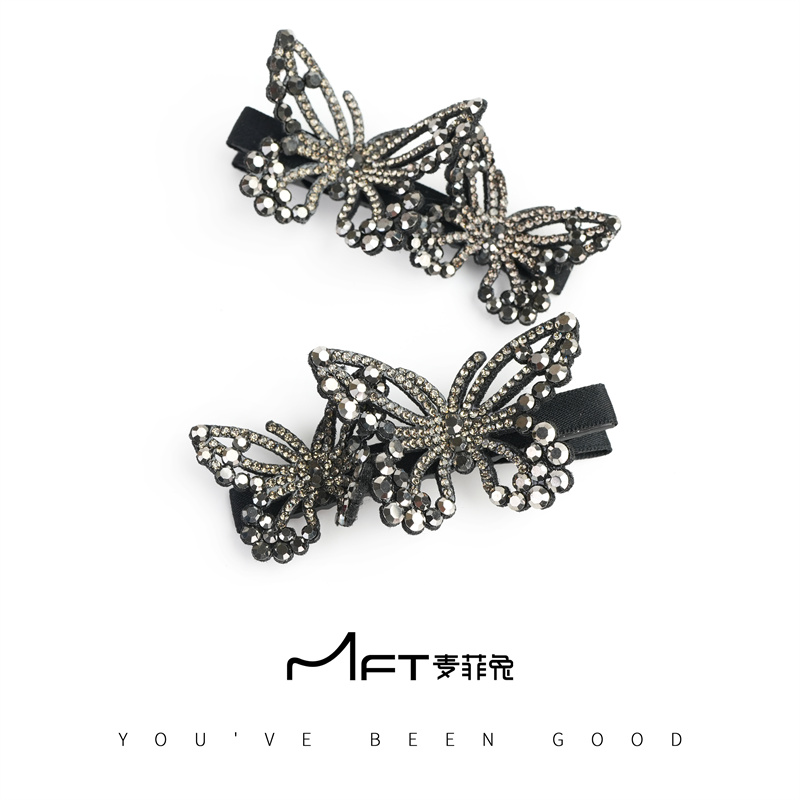 6公分蝶恋花碎发夹时尚