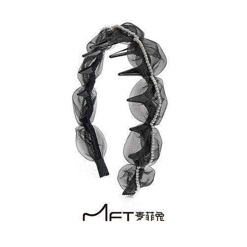 麦菲兔赫本风薄纱高颅顶发箍