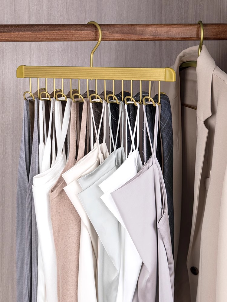 内衣收纳衣架铝合金家用波浪形挂钩背带多功能吊带晾晒收纳神器