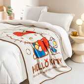 三丽鸥单层毯薄款 空调办公室午睡沙发毯家用毛毯