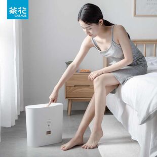 精选茶花柯琳大号按压弹盖式垃圾桶带盖创意客厅卧室家用窄边夹缝