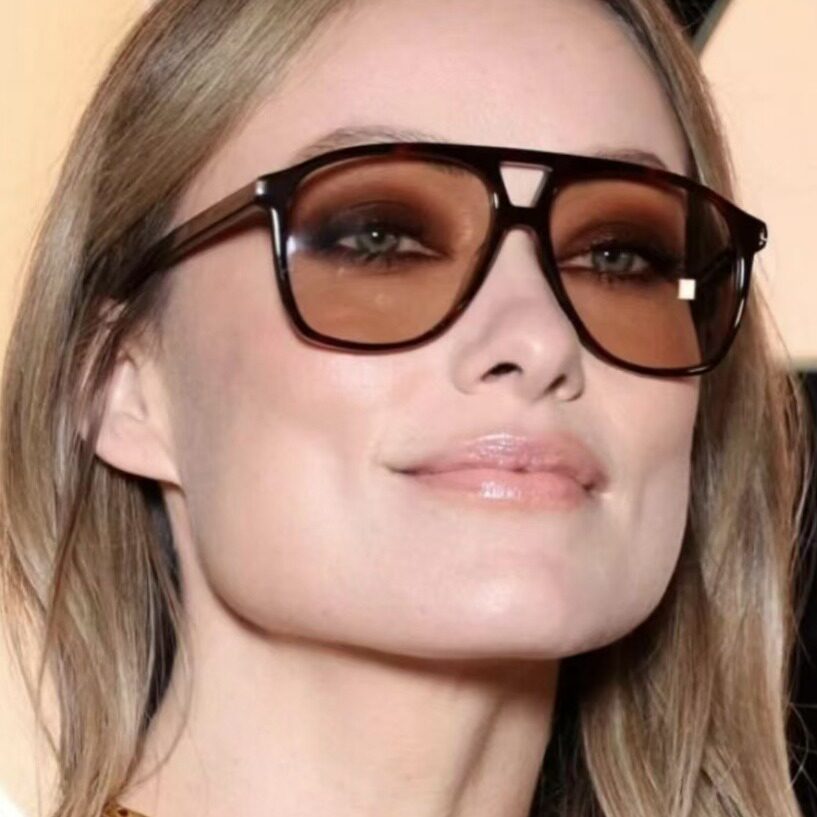 新品 2024新款男女ins风复古街头潮流时尚防晒墨镜网红蛤蟆镜