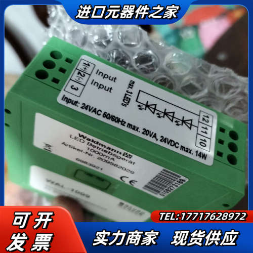 原装WaIdmann电源控制传感器WAL一1009全新一议价