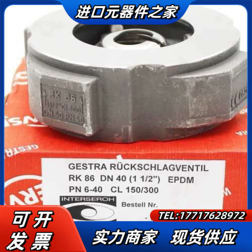 GESTRA RK 86 DN 40（1/2英寸）EPDM议价