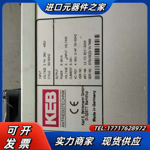 货 科比伺服驱动器 成色漂议价 3429 12.F0.R11