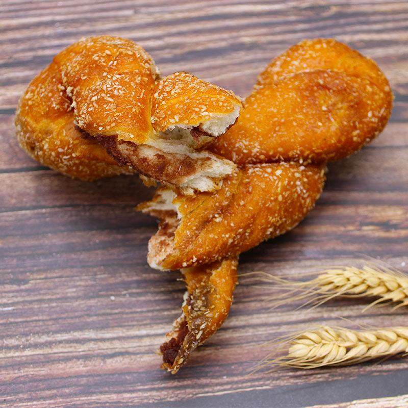 东北特产小吃麻花大豆沙馅软夹心手撕散装手工甜面包老式网红零食