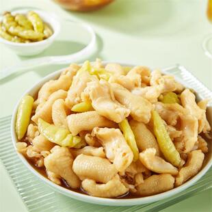 有友山椒鸡脚筋泡椒盐焗鸡爪筋无骨鸡脆骨网红零食