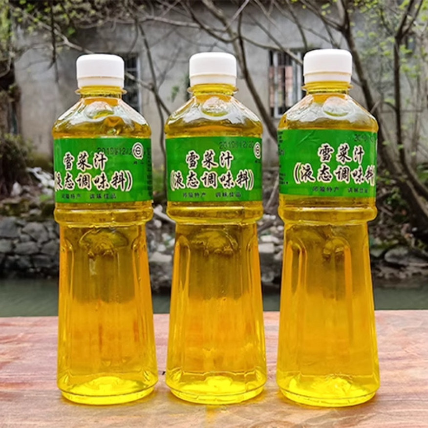 宁波雪菜汁470ml雪里蕻咸露海鲜龙虾调味料邱隘二特产商用咸菜汁