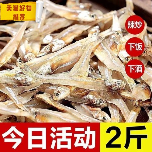 精选海燕鱼干2斤人吃小鱼干农家淡晒银鱼咸鱼风干毛毛鱼海鲜干货