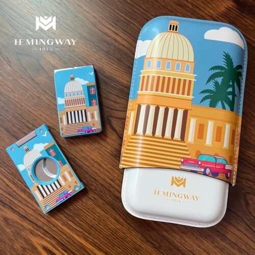 HEMINGWAY海明威官方正品雪茄剪刀打火机套装雪茄保湿高端礼新品