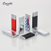 法国caseti卡沙帝防风打火机高档淡火充气新款 定制刻字男生日礼物