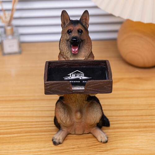 名片盒高档前台商务办公收纳盒放名片架子桌面摆台名片展示盒