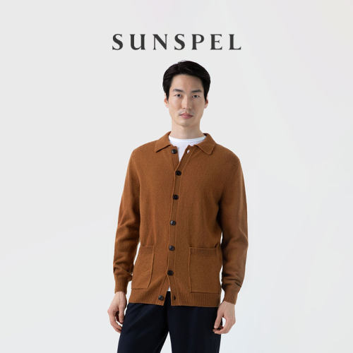 SUNSPEL男士羊羔毛翻领夹克秋冬