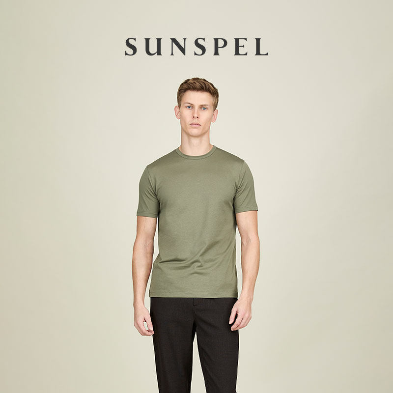 SUNSPEL男士夏季Classic经典圆领短袖T恤 Supima棉 - 实物图