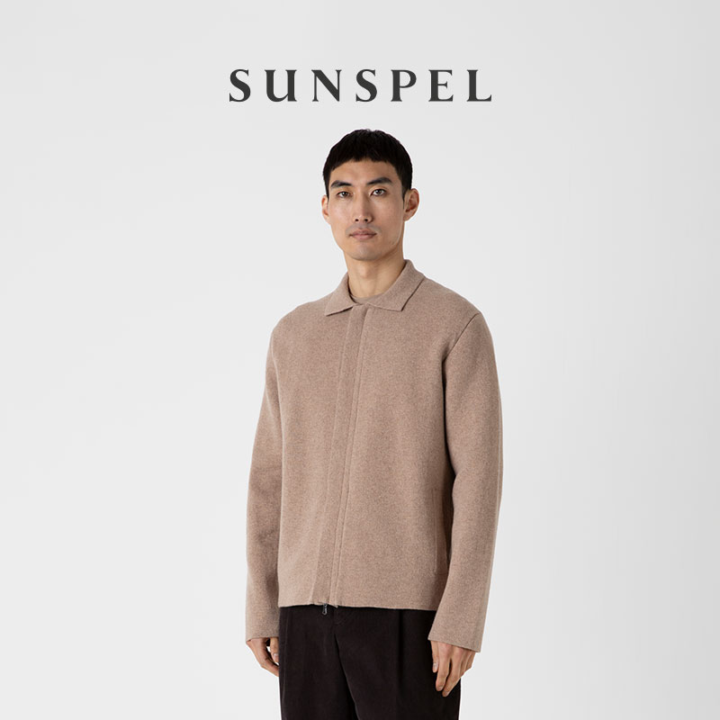 SUNSPEL男士秋冬羊羔毛双层夹克