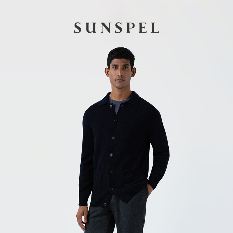 SUNSPEL男士羊羔毛翻领夹克秋冬