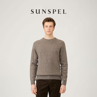 秋冬羊羔毛针织圆领毛衣 SUNSPEL男士 套头衫 特享6折