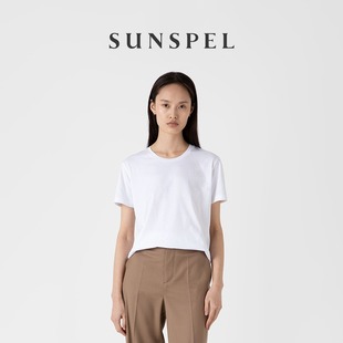 舒适圆领打底T恤 Fit SUNSPEL女士秋冬Supima棉New Boy