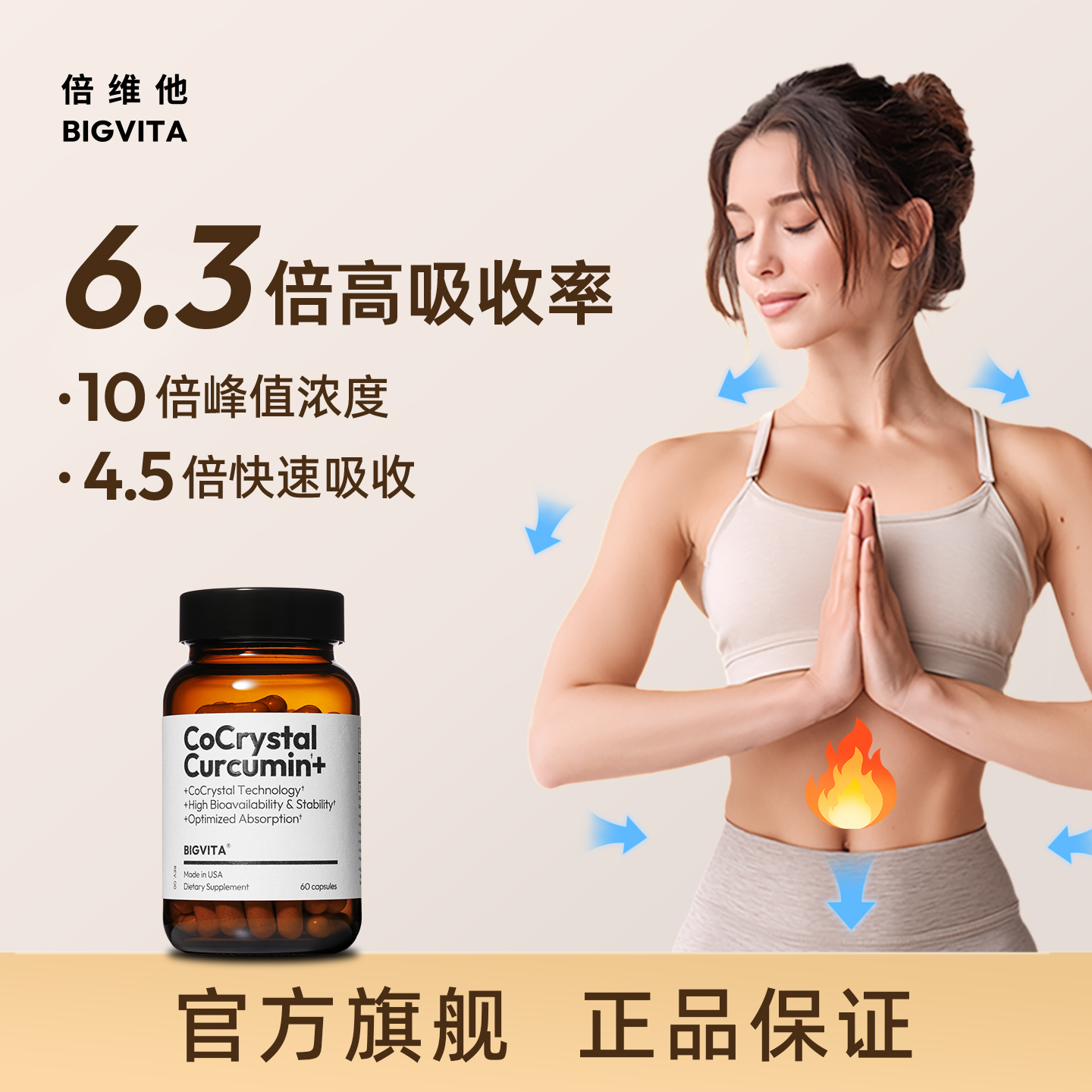 倍维他共晶姜黄素呵护肝肠胃关节