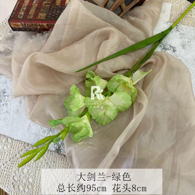 高品质仿剑兰花AL-1395真场手感胶假花高级感景装饰婚礼落地插花