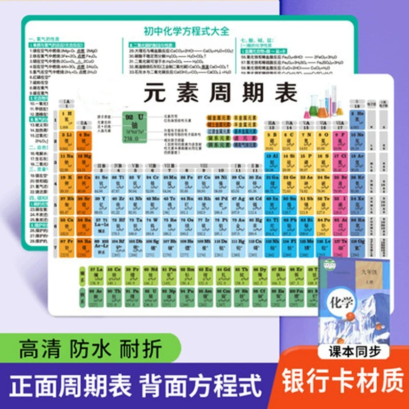 元素周期卡（加厚撕不烂）