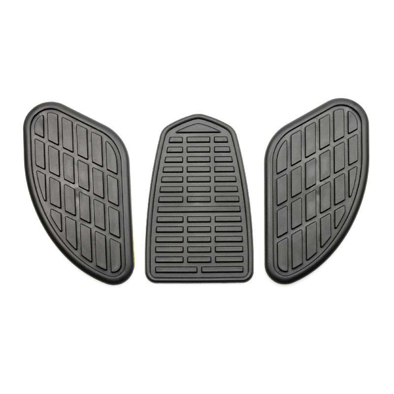 摩托车机车复古油箱贴油壶贴改装橡胶油箱侧边保护贴皮防滑