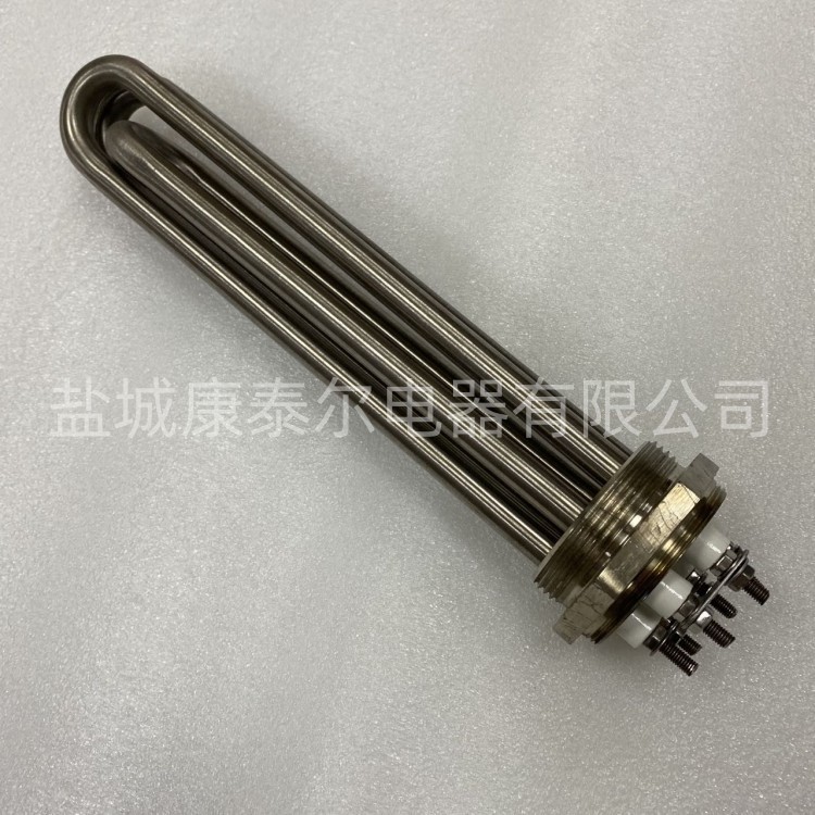 【康泰尔电器】2寸不锈钢丝扣加热管 六角丝扣法兰电热管 380V9KW