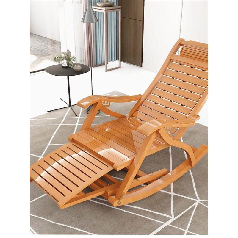 躺椅阳台家用休闲竹子摇摇椅晒太阳老人折叠凉椅子懒人可躺逍遥椅