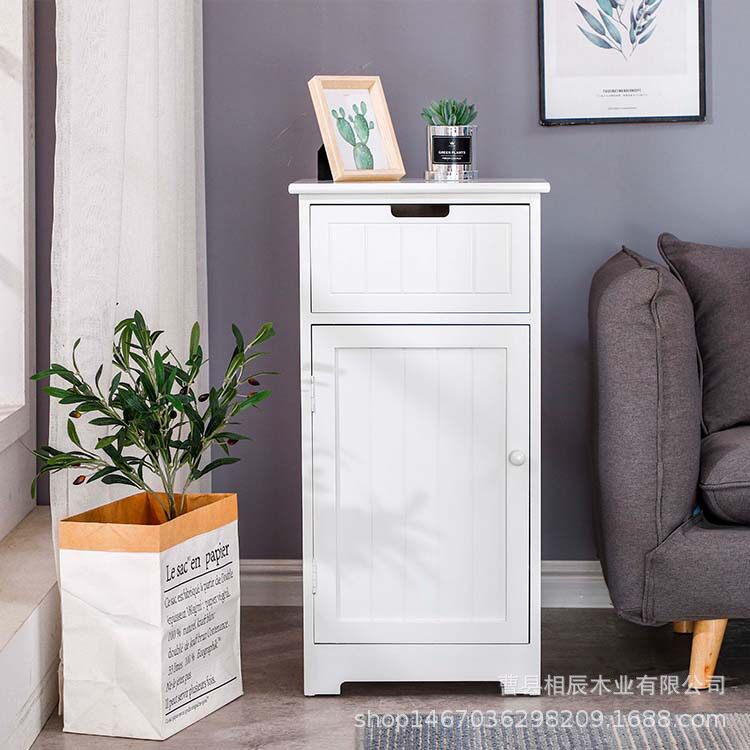 家居实木简约2斗柜客厅卧室抽屉斗柜双层实木储物柜北欧风格