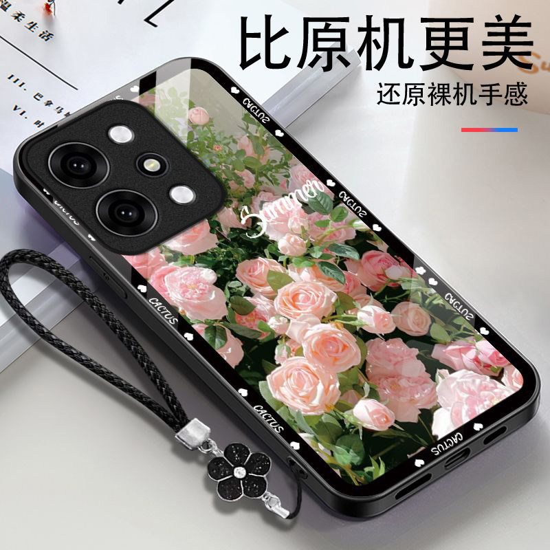 玫瑰花适用OPPOReno15Pro手机壳opporeno14/13高级12/11新款10/9/8Pro+玻璃7/4seoppo5k硬壳3/6Pro5g防摔2z
