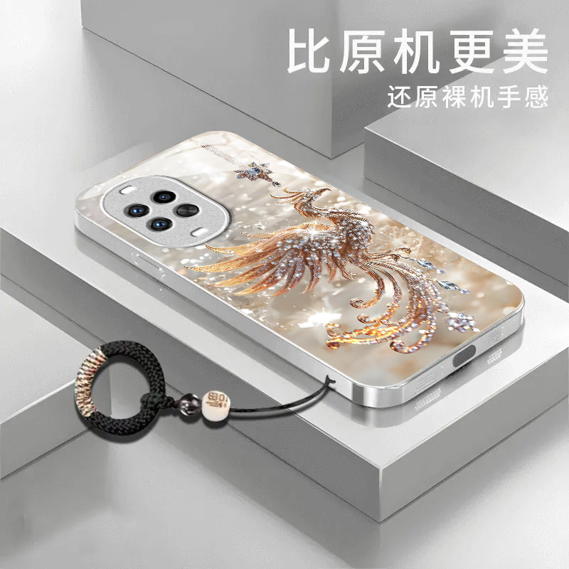 钻石凤凰适用华为nova15Ultra手机壳nova14pro/nova12ultra硬13/10pro新款nova9/8se玻璃nova7/6/4防摔nov5i