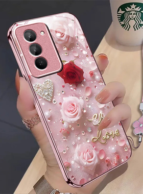 适用红米Note15Pro手机壳星钻玫瑰新款RedmiNote15R玻璃时尚15pro全包防摔保护套Redmi小米15ultra高级感硬壳