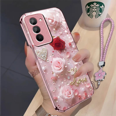 适用红米Note15Pro手机壳星钻玫瑰新款RedmiNote15R玻璃时尚15pro全包防摔保护套Redmi小米15ultra高级感硬壳