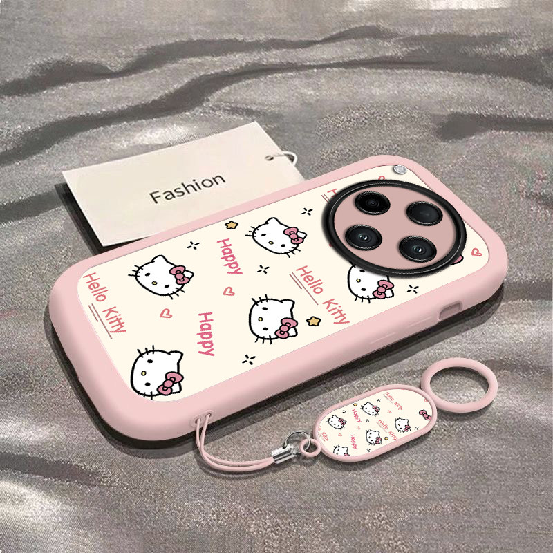 可爱猫咪适用OPPOFindX8手机壳新款PKB110防摔镜头全包男女带挂绳硅胶软壳创意保护套高级感时尚个性小众情侣