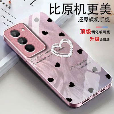 羽纱爱心适用红米Note15R手机壳红米Note14/13/12pro+新款12/11r玻璃note10/9高级5g防摔11se硬壳turbo3/4Pro