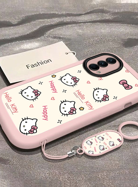 可爱猫咪适用OPPOK9手机壳新款PEXM00防摔镜头全包男女带挂绳硅胶软壳创意保护套高级感时尚个性小众情侣网红