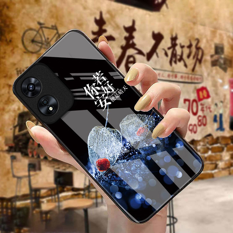 满眼星辰适用OPPOA97手机壳oppoa96/95玻璃a93/92s新款a91/72n外壳58/56/55硬壳36/32/5高级11/9/2x液态a3/1i