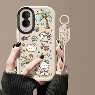 y35m y30 高级y33 y3s全包y32 y20防摔y36c软y33e保护套y30椰树kt猫5g带挂绳 y31 适用vivoY36s手机壳y36i新款