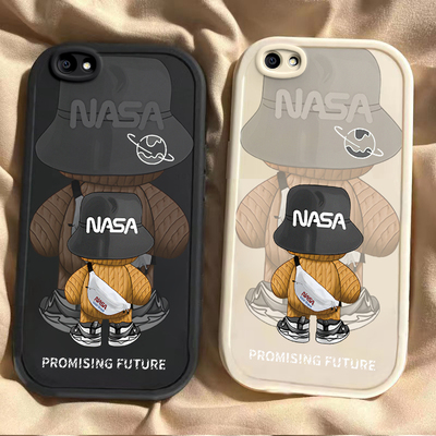 背影潮熊vivox9手机壳x9s男女新款硅胶软壳x9plus全包镜头防摔套卡通