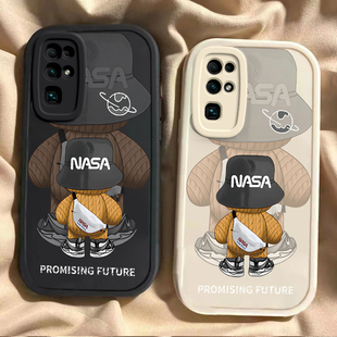 背影潮熊荣耀30手机壳男女新款 硅胶荣耀30pro软壳全包镜头情侣防摔套荣耀30s卡通高颜值