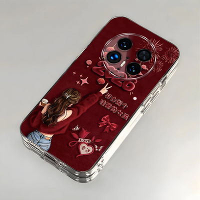 哇塞女孩适用华为Mate70Pro手机壳mate60/50/40pro新款mate50e高级30e全包40e防摔mate20智选 NZONES7/50Pro+