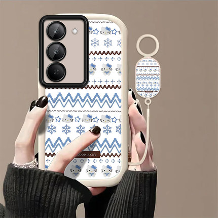 雪花kt猫适用红米Note15R手机壳红米Note14/13/12pro+新款12/11r高级note10/9全包5g防摔11se软壳turbo3/4Pro