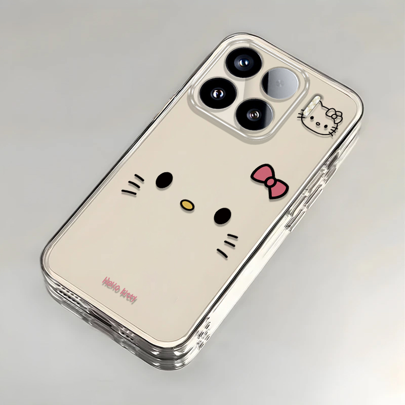 可爱kt猫适用小米15手机壳新款24129PN74C防摔镜头全包男女挂绳创意透明软壳保护套高级感时尚个性小众情侣潮