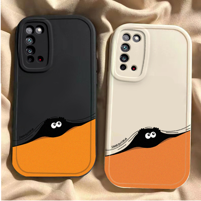 躲猫猫煤球适用荣耀X10手机壳honorx10保护套华为×10新品TEL-AN00女男款anoo全包防摔荣誉x十硅胶x10max软壳