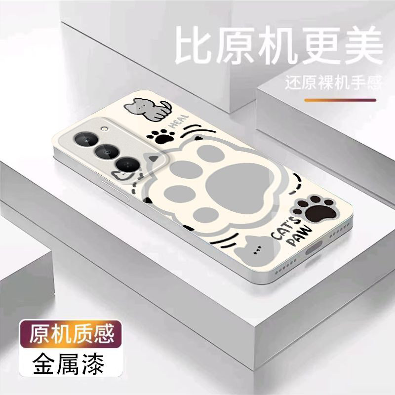 咖啡煤球适用红米Note15R手机壳红米Note14/13/12pro+新款12/11r玻璃note10/9高级5g防摔11se硬壳turbo3/4Pro
