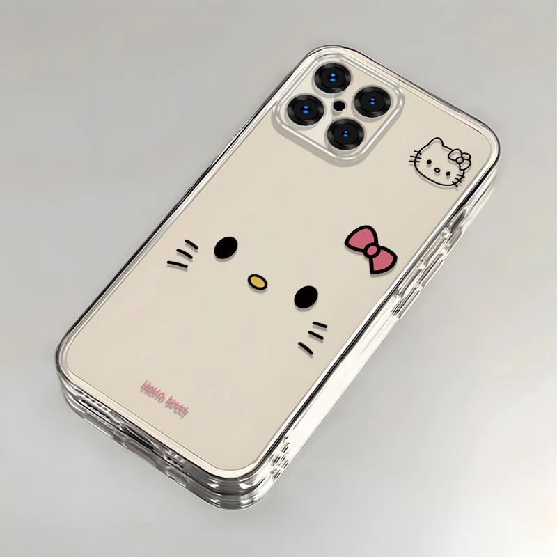 可爱kt猫适用华为NZONES7Pro+手机壳新款SP300防摔镜头全包男女带挂绳创意透明保护套高级感时尚软壳小众情侣