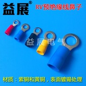 圆形裸端头 RV5.5 12预绝缘圆形端子 益展铜鼻子