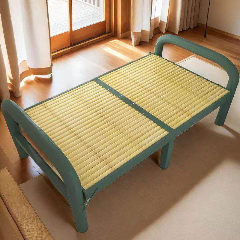 家用单人双人午休午睡竹床竹子实木板式硬板床简易加固凉床折叠床