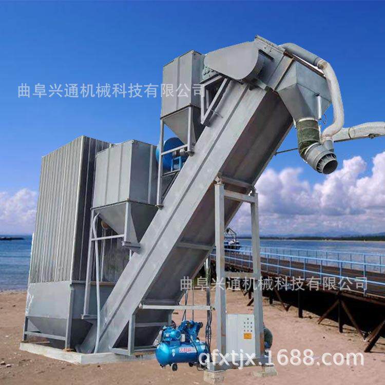 兴通机械海运散装水泥粉煤灰无尘卸车机广东集装箱卸车设备