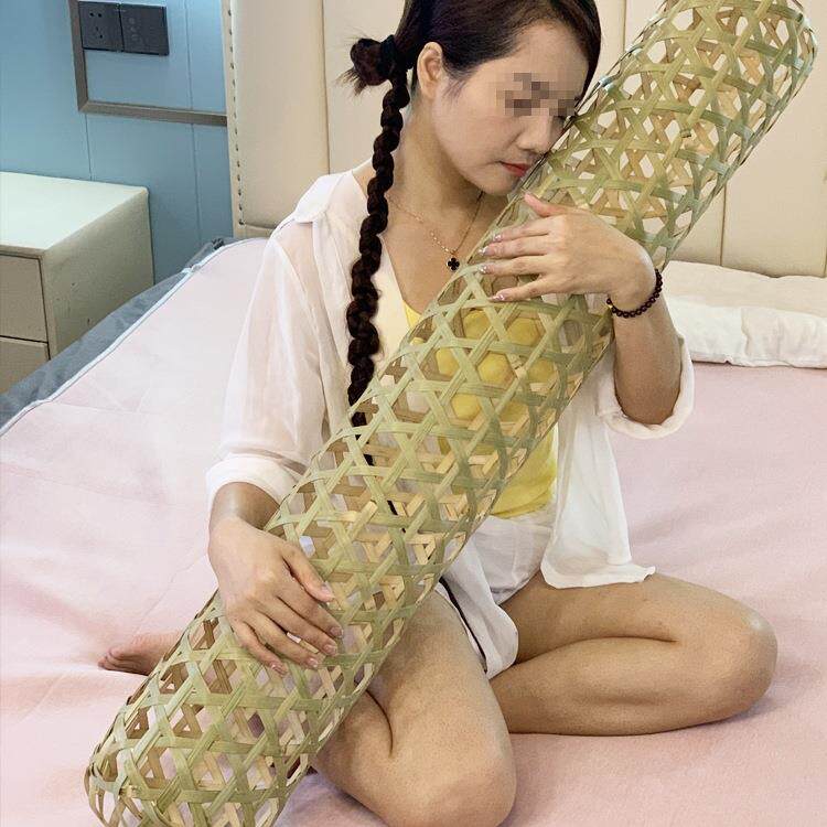 竹夫人手工竹编竹夹膝清凉透气床上女生睡觉夹脚夹腿长条枕竹抱枕